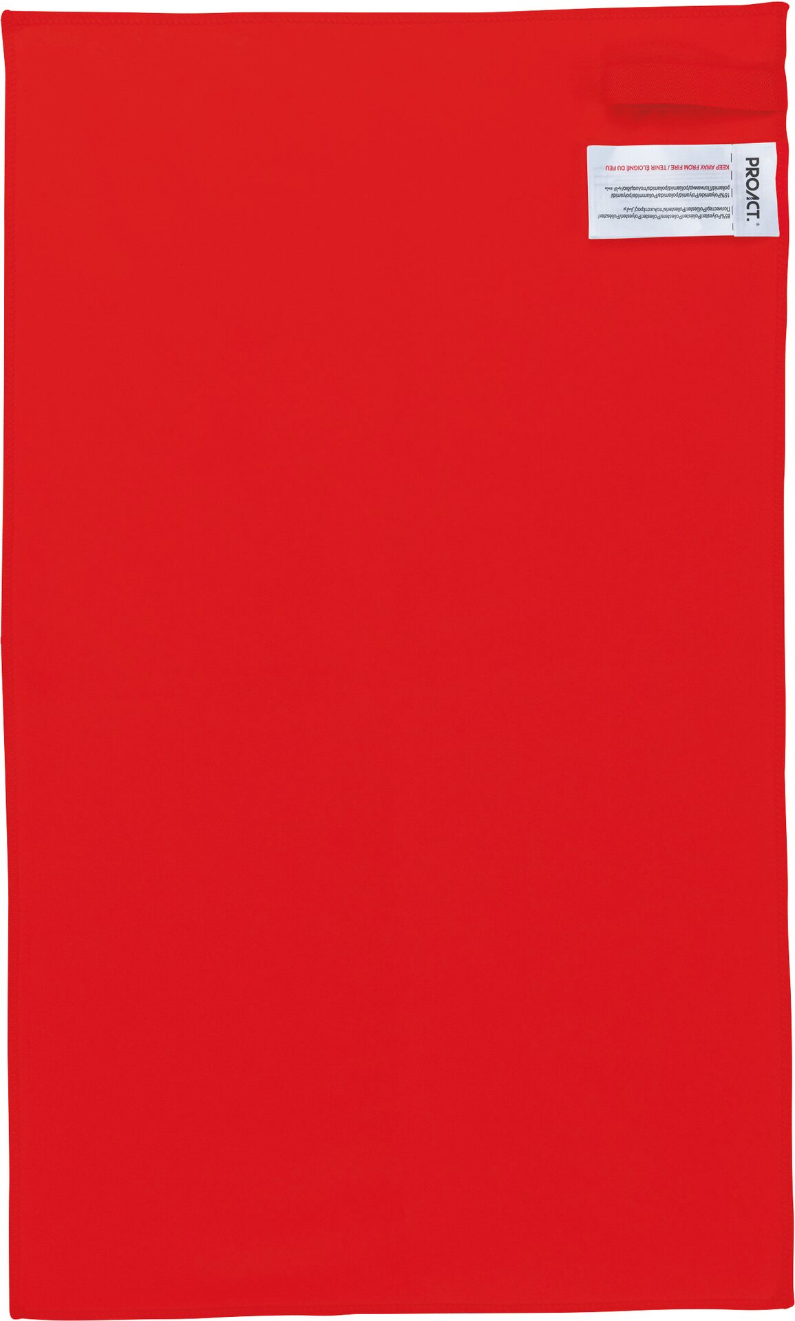 Mikrokuitupyyhe, kolme eri kokoa Punainen