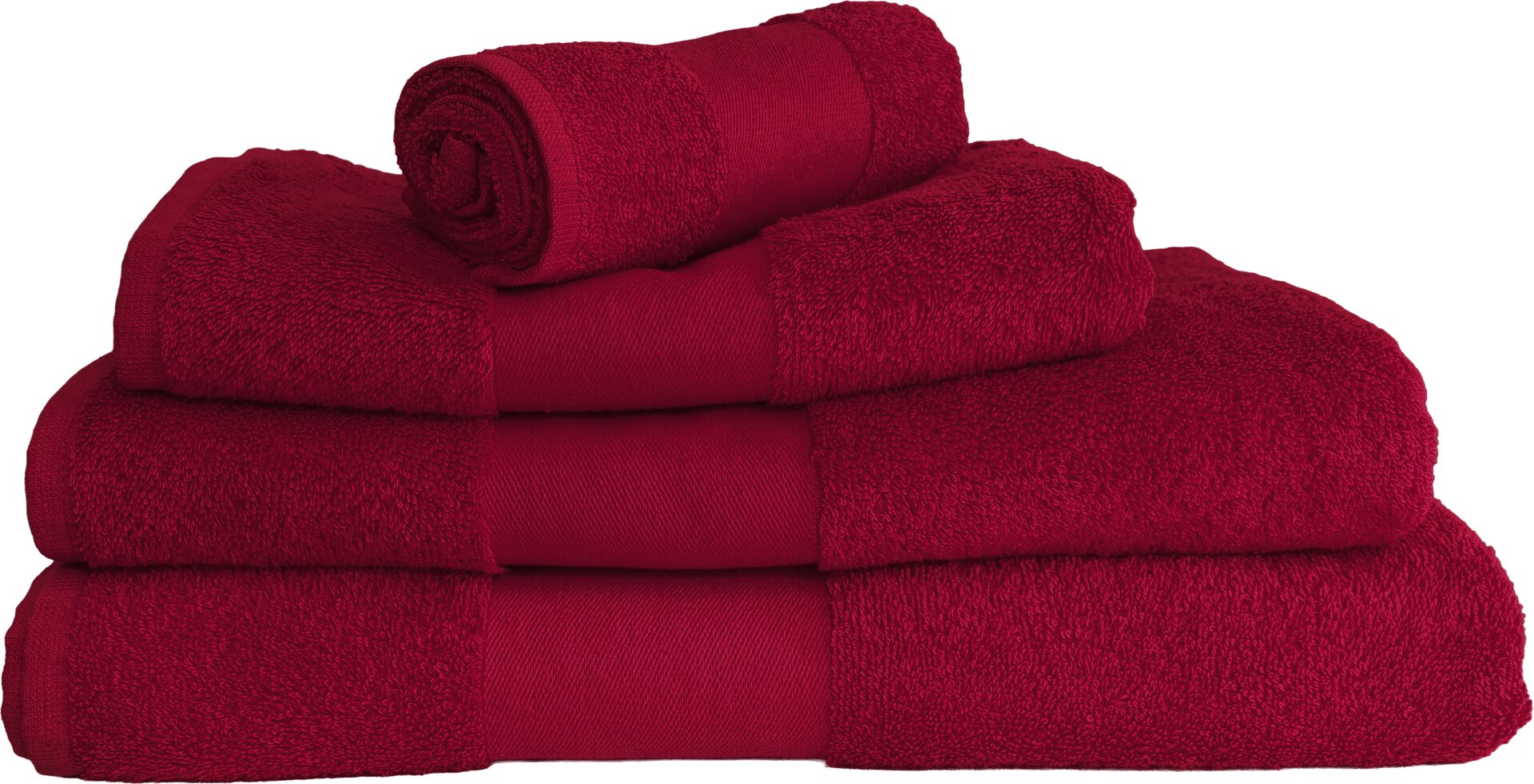Jättikokoinen kylpypyyhe, 100 x 150 cm, omalla nimellä Chilinpunainen