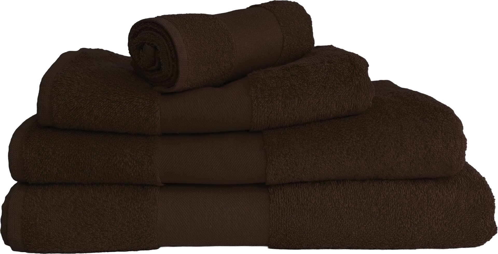 Jättikokoinen kylpypyyhe, 100 x 150 cm, omalla nimellä Tummanruskea