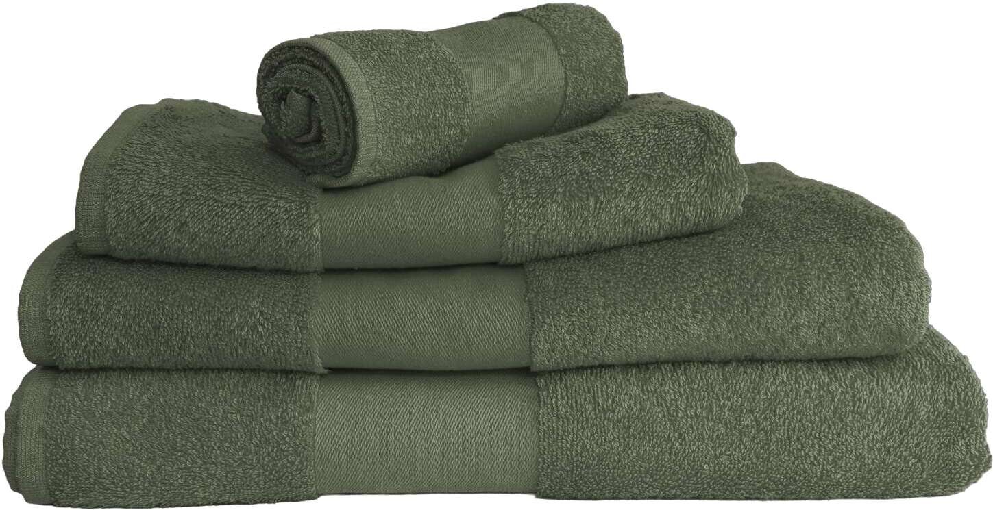Jättikokoinen kylpypyyhe, 100 x 150 cm, omalla nimellä Oliivi