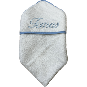 Lasten huppupyyhe nimellä, sininen